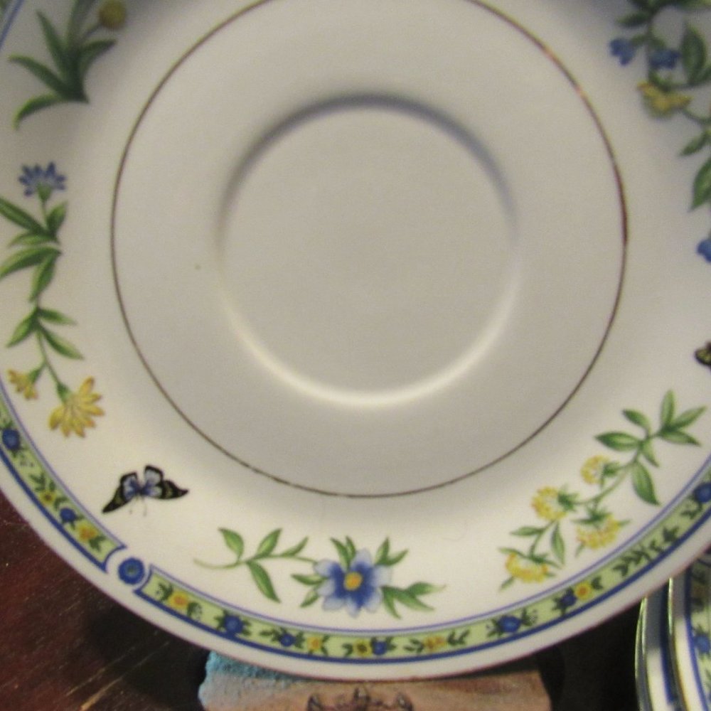 🦋🐦🦋Beautiful Vtg 90's Victorian Porcelain Floral Tea Set Bundle - 3/Set+ - Picture 11 of 15